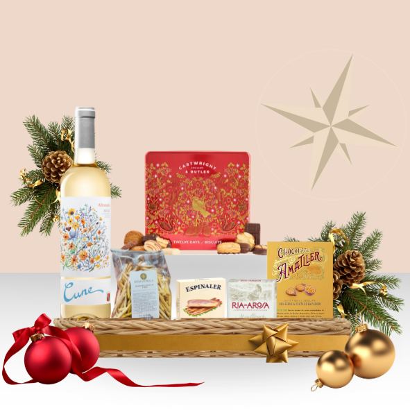 CESTA CLÁSICA ROSA ESTRELLA